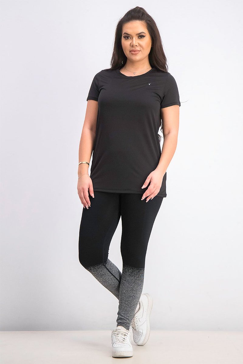PUMA Women Studio Lace Keyhole Tee, Black - Image 4